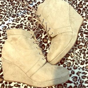 Tan booties